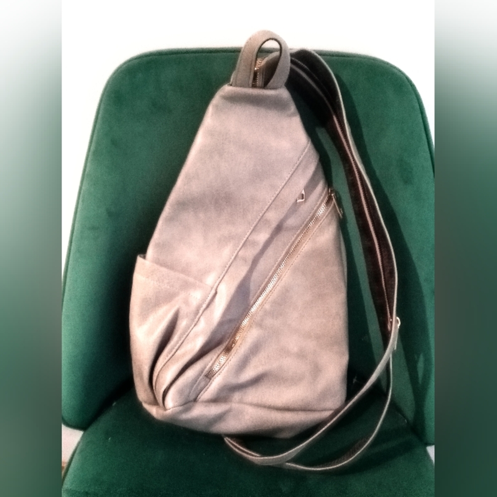 Gray Sling Backpack - image 1